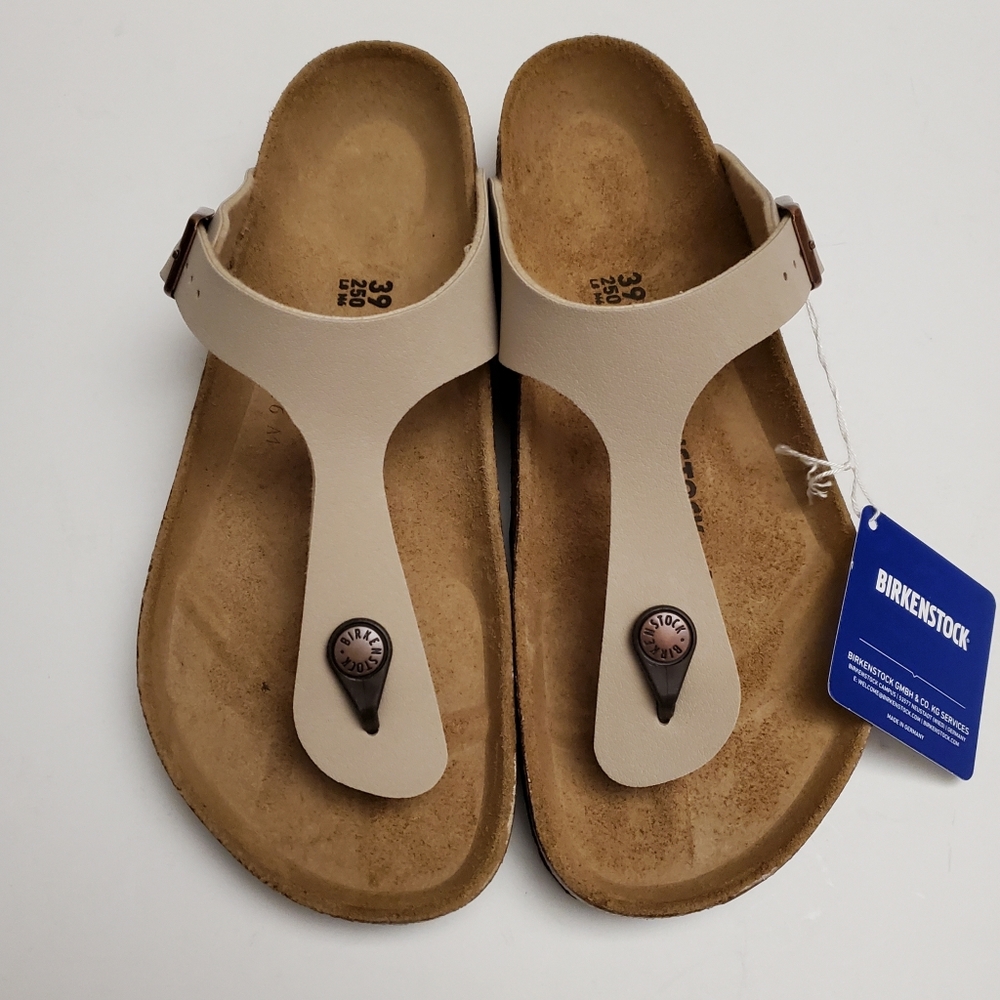 New Birkenstock Gizeh Taupe Ice Sandals
